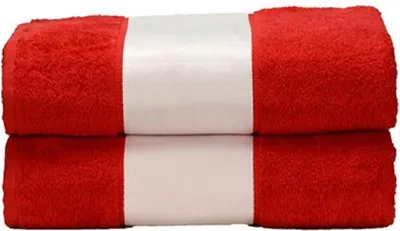 Produktbild von A&R AR087 | SUBLI-Me® Big Towel - Badetuch - 100 x 210 cm - Farbe: Fire Red - Größe: 100 x 210 cm