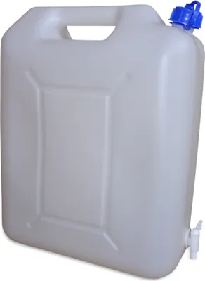 Produktbild von 1 Stück 20 Liter 20 L Wasserkanister (WK) inkl. Auslaufhahn Camping dicht verschließbar (1x20 WK)