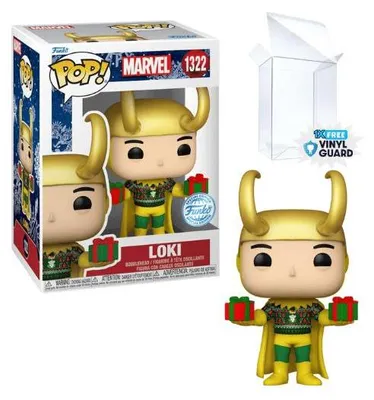 Produktbild von Funko Pop! Marvel: Loki #1322 with Sweater Holiday Kerst - Metallic Exclusive