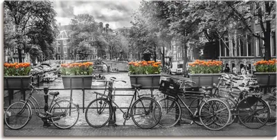 Produktbild von ARTland Leinwandbild Amsterdam Herengracht I Größe: 60x30 cm