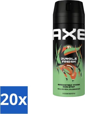 Obrázek produktu pro AXE - deodorant ve spreji - Jungle Fresh - tropická vůně - osvěžující - 150 ml - hodnotné balení - 20 kusů