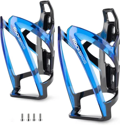 Produktbild von ROCKBROS 2 pcs Flaschenhalter Fahrrad Trinkflaschenhalter, 35g, für MTB Rennrad Fahrrad, schwarz blau
