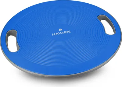 Produktbild von Navaris Balance Board mit Griff - Therapie Kreisel Wackelbrett - Fitness Reha Balance Kraft Training - Sport Board Disc Ø 40cm - Wippbrett