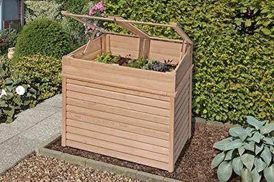 Produktbild von Hochbeet Kräuterbeet 125x85x101/110 cm Frühbeet aus Lärchenholz