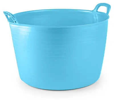 Produktbild von Flexible Wanne oder Eimer - blau - 75 Liter - stabiler Kunststoff - 58 x 55 cm