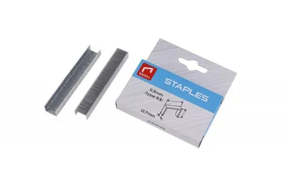 Produktbild von Staples Heftklammern Typ 53, 6mm Schenkellänge, 0,7mm Breite, 11,3mm Teilung, 1000 Stück
