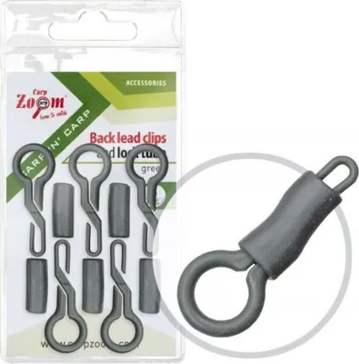 Produktbild von Carp Zoom Back Lead Clips zelený 5ks