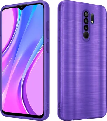 Produktbild von Cadorabo Hülle für Xiaomi RedMi 9 Schutz Hülle in Lila Handyhülle TPU Silikon Etui Case