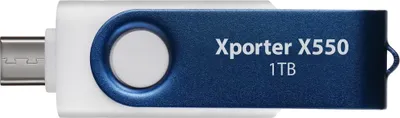 Zdjęcie produktu dla PATRIOT Xporter X550 1TB / USB Type-A + USB Type-C / USB 3.2 Gen 1 / biało-niebieski