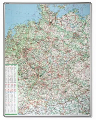 Produktbild von FRANKEN Franken Straßenkartentafel 100 x 135 cm (B x H) Straßenkarte Deutschland 1:800.000
