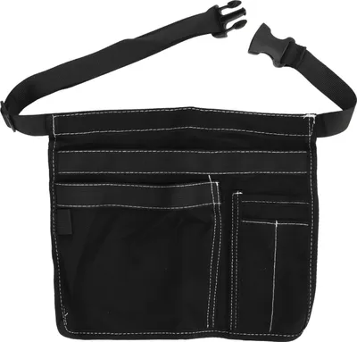 Produktbild von Gartenwerkzeug Taille Schürze Mehrere Taschen Oxford Stoff einstellbar Gartengürtel für Arbeiten schwarz