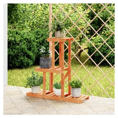 Produktbild von Blumenständer 81x25x75,5 cm Pflanzenregal für den Außenbereich aus Tannenholz