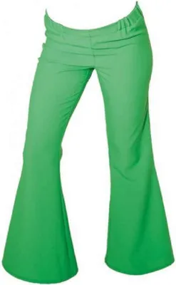 Produktbild von O9132-38 Damen Schlaghose grün Discohose Gr.38
