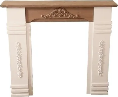 Produktbild von Kaminumrandung Rocco Holz Weiß&Holz