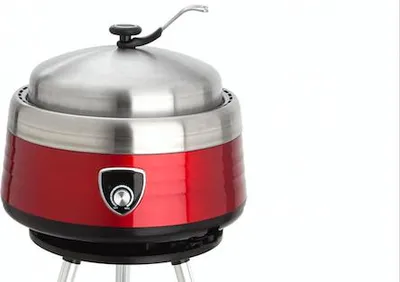 Produktbild von All'Grill Vulcano Multifunktionaler Holzkohlegrill inkl. 2 Grillaufsätzen, Haube und Transporttasche