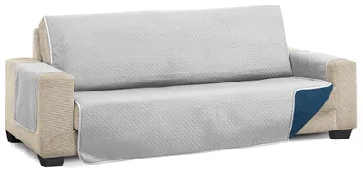 Immagine prodotto di Copertura per divano Martina, reversibile, 4 posti, grigio/blu