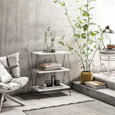 Produktbild von Skye Decor, Lazandos - White, Beistelltische, Weiß, 46 x 76 x 30 cm