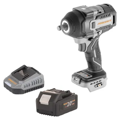 Zdjęcie produktu dla Wkrętarka udarowa akumulatorowa ProCraft Industrial IW850A-BB 20 V, 850 Nm, 1/2", bezszczotkowa + 1x akumulator 4,0 Ah + ładowarka