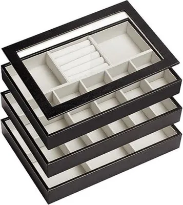 Produktbild von Famanu Schmuckbox XL - Juwelenschat - Schmuckhalter - Schwarz