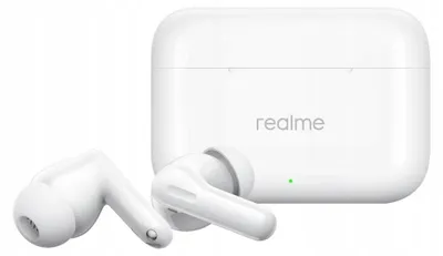 Zdjęcie produktu dla Słuchawki dokanałowe REALME Buds T200 ANC TWS Biały White