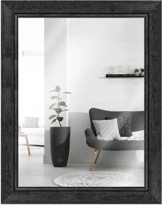 Produktbild von MendeFrames Wandspiegel H660 Shabby-Chic 60x80 cm schwarz