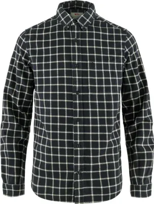 Produktbild von Fjällräven Övik Flannel Langarmhemd Schwarz S Mann Schwarz S