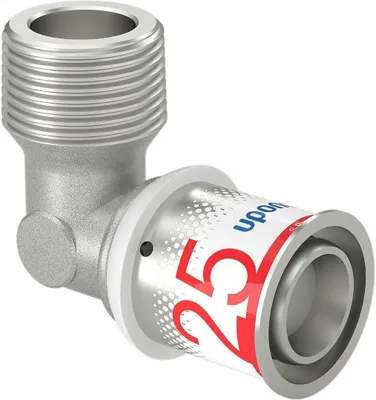 Image de UPONOR S-Press PLUS, raccord coudé, 25, R1"MT, 1 pièce.