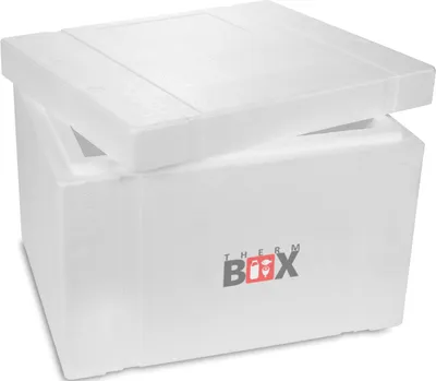 Produktbild von THERM-BOX Styroporbox 53W Innen: 47x38x29cm Wand: 5cm Volumen: 53,24L Isolierbox Kühlbox Warmhaltebox Wiederverwendbar