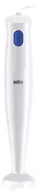 Produktbild von Braun MQ10.000P Stabmixer MultiQuick 1 Extra Leichter Pürierstab mit EasyTwist System, 450 Watt, Weiß (MQ10.000PWH)