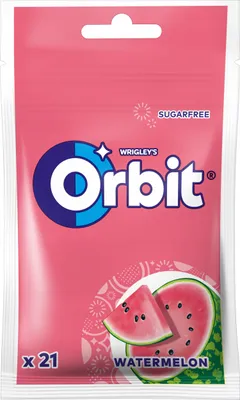 Obrázok produktu pre Guma do żucia Orbit Watermelon bez cukru 21 sztuk