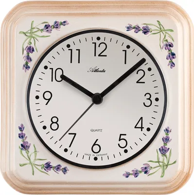 Produktbild von Atlanta 6015 Küchenuhr Wanduhr Küche Quarz analog Keramik beige