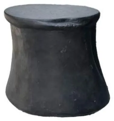 Immagine prodotto di Pomax, sgabello Mycelia, nero, diametro 38 cm, altezza 39 cm