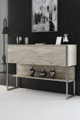 Produktbild von Skye Decor, Luxe - Travertine, Silver, Kommoden, Travertin, 120 x 80 x 30 cm