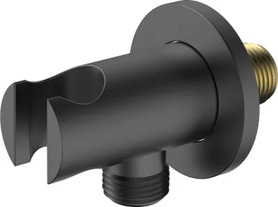 Produktbild von Avapax | Winkelanschluss - Gun Metal Matt - Halterung Für Duschkopf - Unterputzmontage - G1/2-gewinde