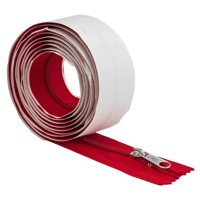 Produktbild von Reißverschluss selbstklebend (rot) 215 x 3,2 cm