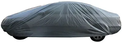 Imagen del producto de Funda protectora para automóviles – Modelo ECO BUDGET – Protección contra el polvo – Impermeable – Polietileno – 430 x 165 x 120 cm