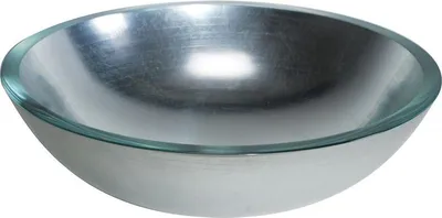 Produktbild von Lineabeta Acquaio Glaswaschbecken rund silber Ø 40 cm, 53696.29.29