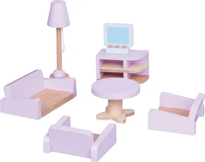 Produktbild von Puppenhaus Zubehör Wohnzimmer, Sky Blue, Lelin, L50122