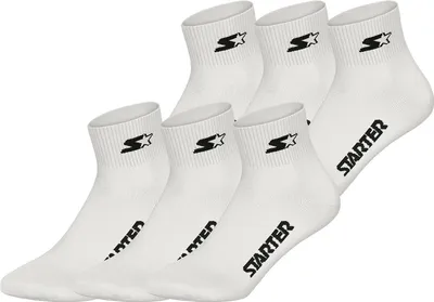 Produktbild von Starter Uni Basicsocken Quarter 6-Pack WHT - Größe 35-38