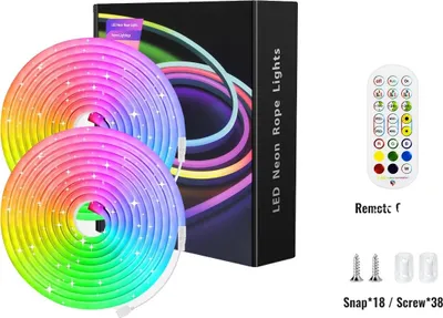 Obrázek produktu pro LED neonová světla na laně, vodotěsná, se synchronizací hudby, Bluetooth 10M