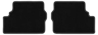 Produktbild von Velours-Fußmatten Hinten für Opel Zafira A 1999-2005 (Minivan) – 2-tlg, Schwarz, passgenau – Wielganizator LUX