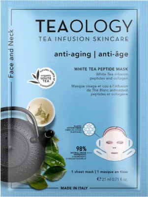 Produktbild von Gesichts- und Hals-Pfirsichtee-Hyaluronsäure-Maske 21 ml von Teaology 21 ml