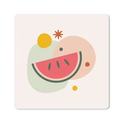 Produktbild von MuchoWow® Mauspad Mousepad Wassermelone - Obst - Sommer 20x20 cm - Mousepads - Maus Mat - Pad - Mausunterlage - Desk Mat - Bureauartikeln