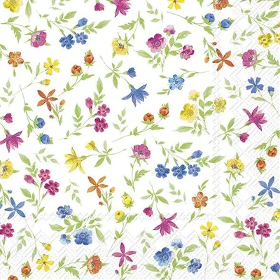 Produktbild von HAPPY FLOWERS Blue Yellow Lunch-Servietten L103264