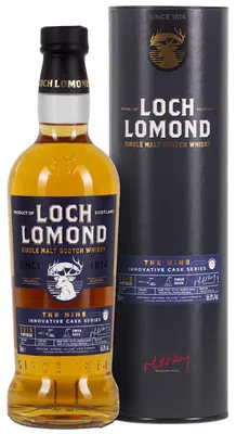 Produktbild von Loch Lomond The Nine #4 - Innovative Cask Series - Vintage 2015 - First Fill Cognac Cask Finish - Single Malt Scotch Whisky