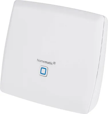 Produktbild von HomeMatic CCU3 Smart Home Zentrale, lokale Steuerung, AIO CREATOR NEO Lizenz, AES-128 Verschlüsselung, 4-Kern ARM Prozessor, 8 GB Flash-Speicher, Weiß, B119xT35xH136mm