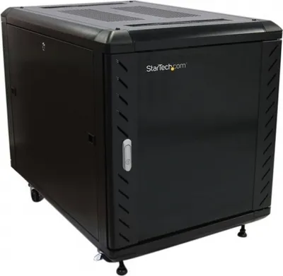 Produktbild von StarTech.com 12HE Office Serverschrank 91cm Tief - Server Rack Gehäuse bis max. 800 Kg belastbar, 465 mm, 720 mm, 29.3 kg, Schwarz