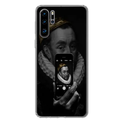 Produktbild von MuchoWow® Handyhülle Schutzhülle Hülle für Huawei P30 Pro Wilhelm von Oranien - Gemälde - Selfie Silikon Softcase Handy Hülle - Schutzdeckel