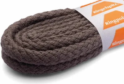 Produktbild von RINGELSPITZ - Kordel Schnürsenkel – Robust und Stilvoll für Jeden Tag - 120 cm, grau