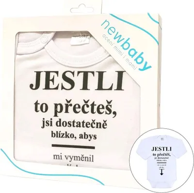 Produktbild von Body mit New Baby Aufdruck ..change diaper... - Geschenkpackung, Gr. 80 (9-12m)